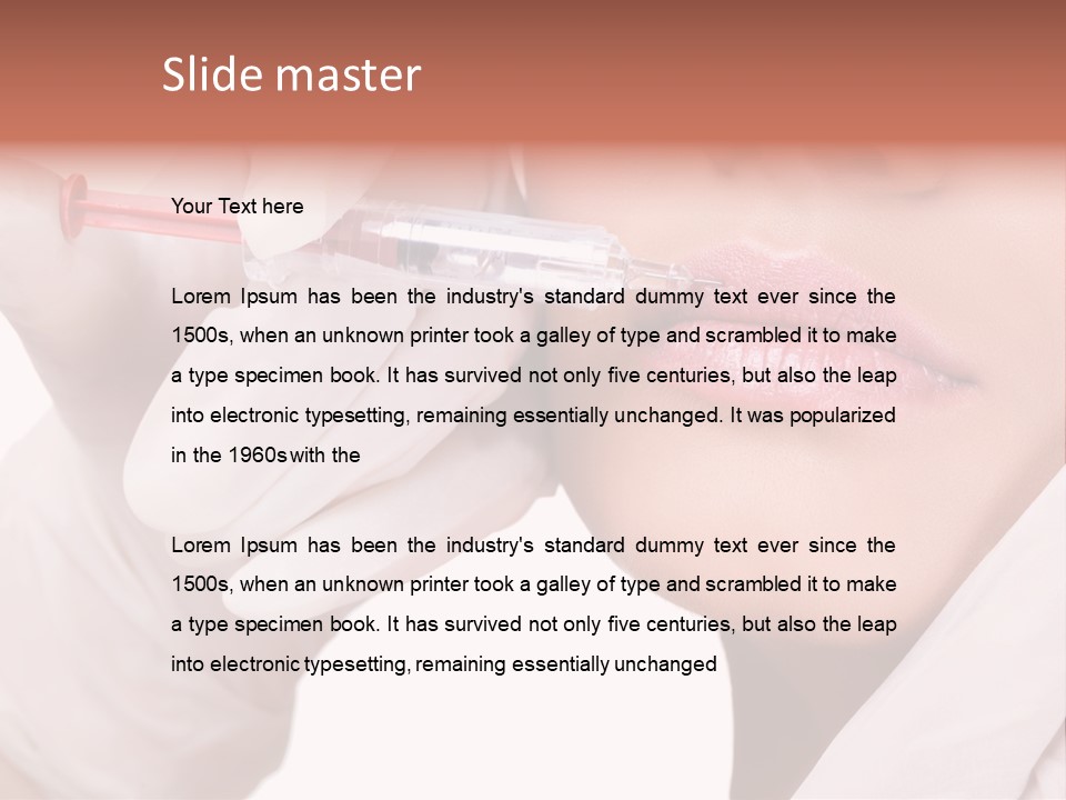 Botox Injection In The Lips PowerPoint Template