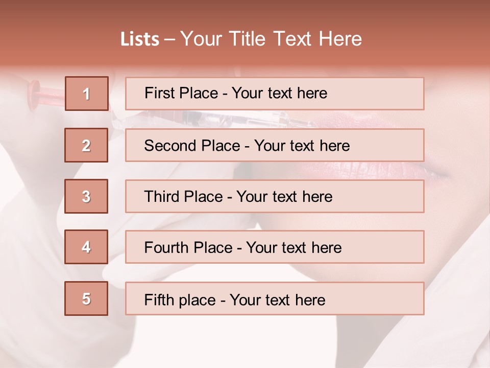 Botox Injection In The Lips PowerPoint Template