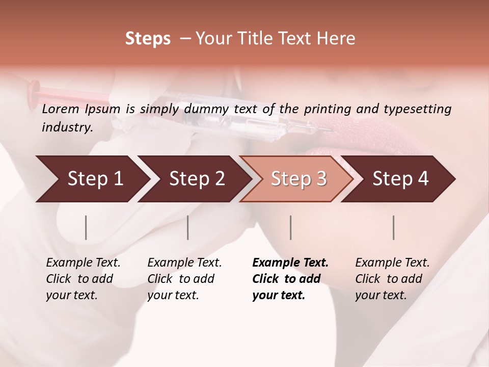 Botox Injection In The Lips PowerPoint Template