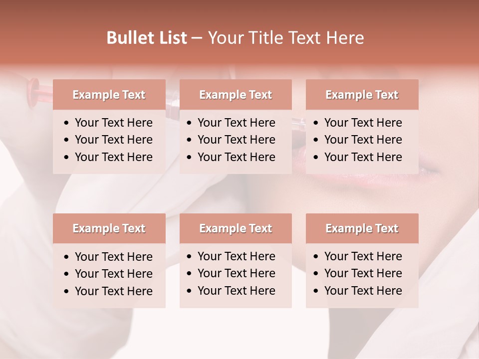 Botox Injection In The Lips PowerPoint Template