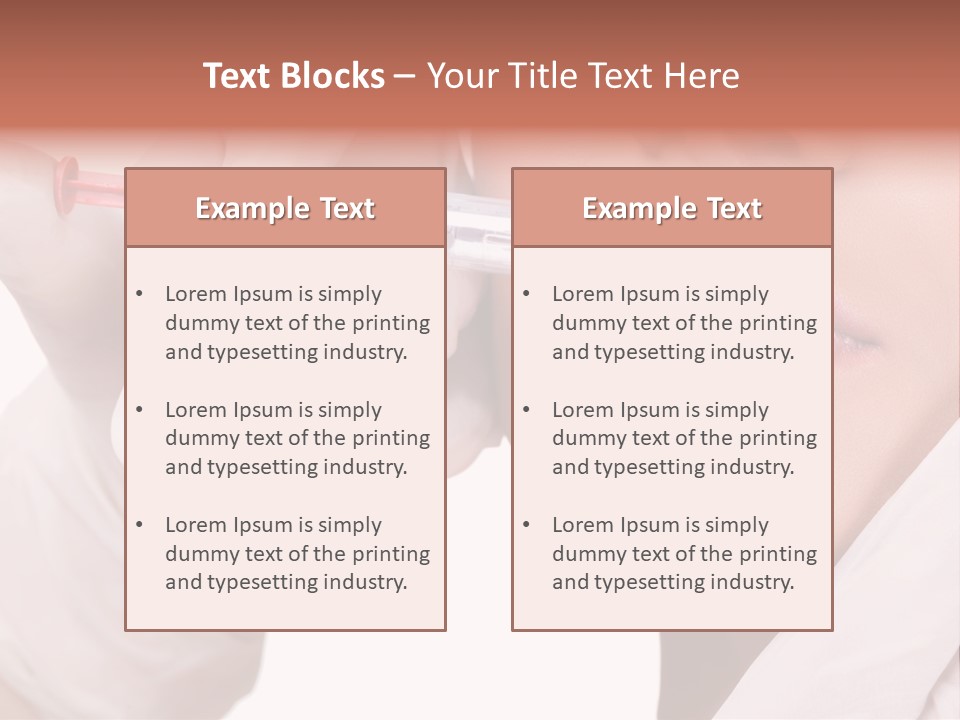 Botox Injection In The Lips PowerPoint Template