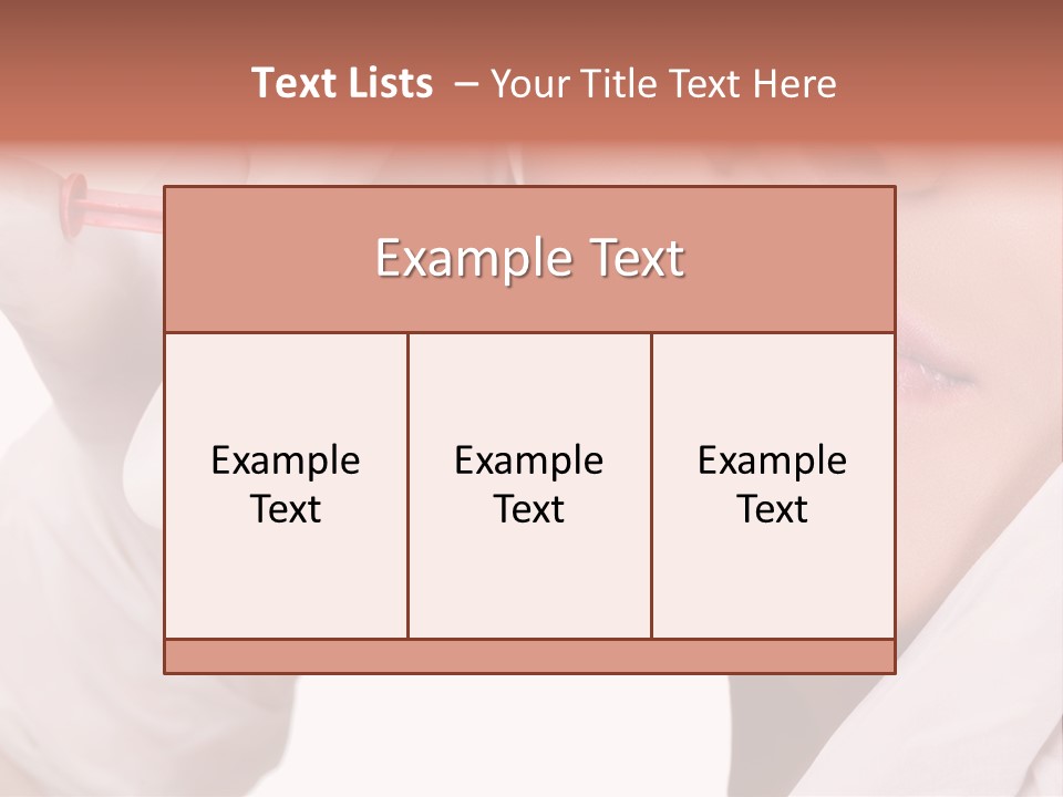 Botox Injection In The Lips PowerPoint Template