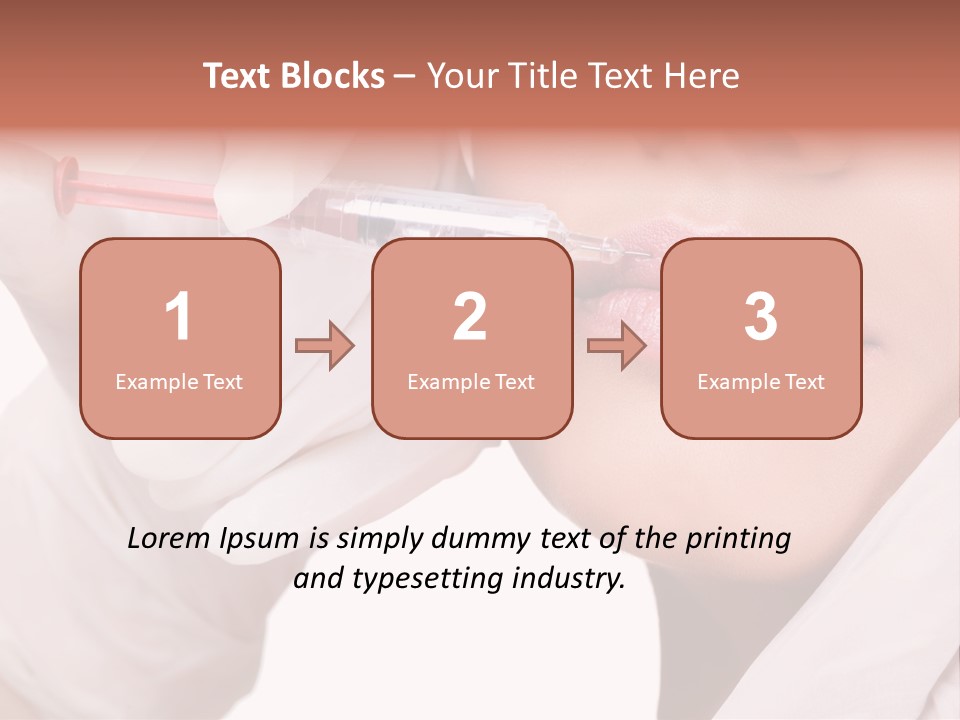 Botox Injection In The Lips PowerPoint Template