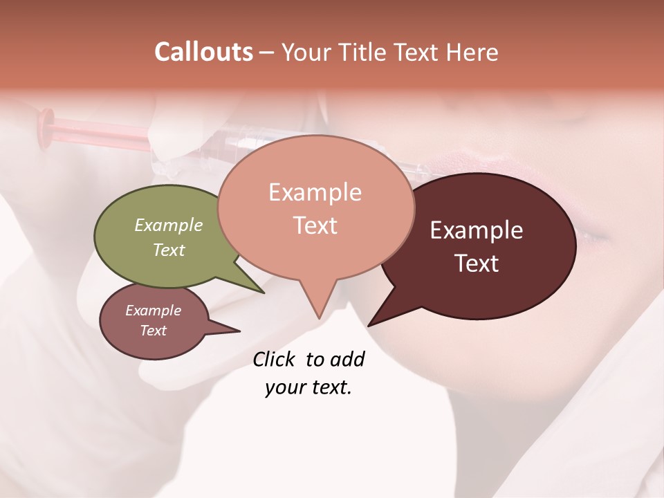 Botox Injection In The Lips PowerPoint Template