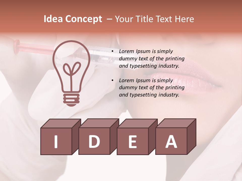 Botox Injection In The Lips PowerPoint Template