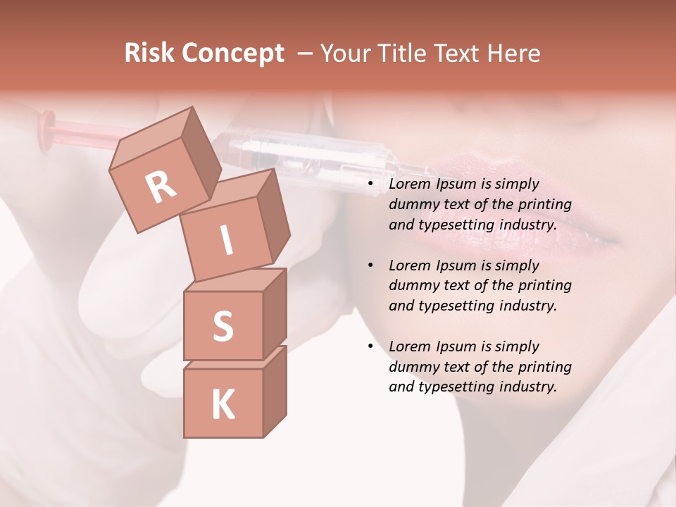 Botox Injection In The Lips PowerPoint Template