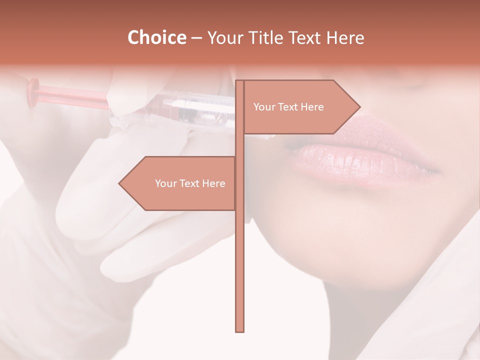 Botox Injection In The Lips PowerPoint Template
