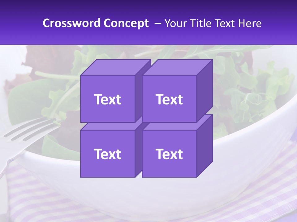 Lettuce Salad PowerPoint Template
