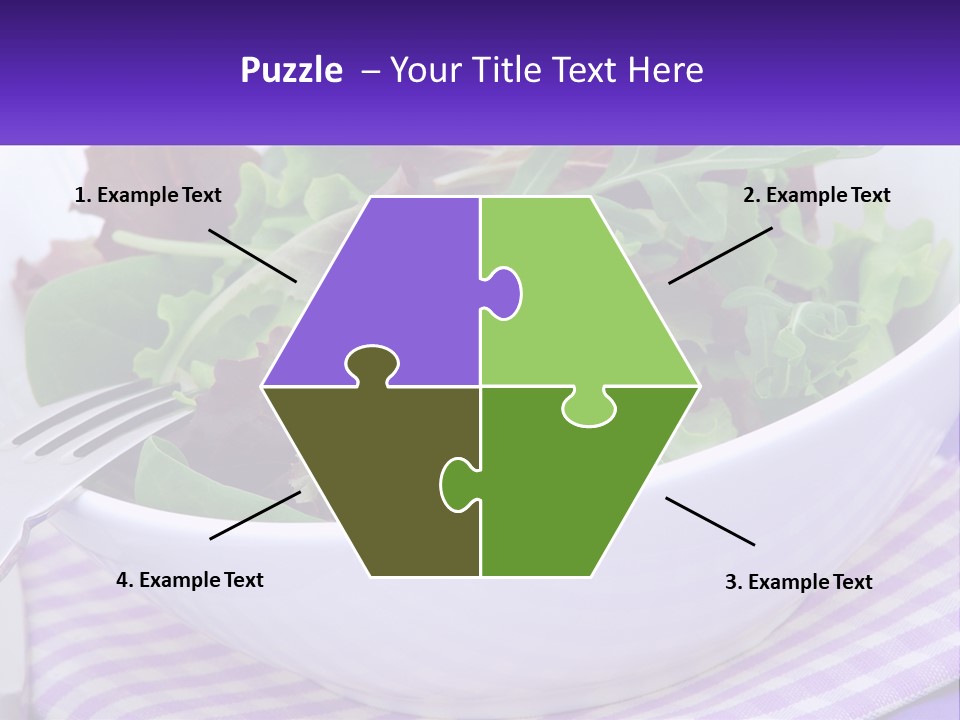 Lettuce Salad PowerPoint Template