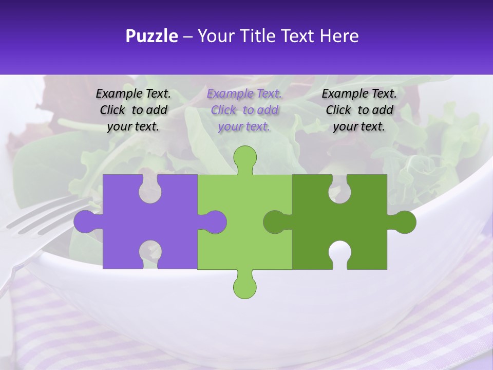 Lettuce Salad PowerPoint Template