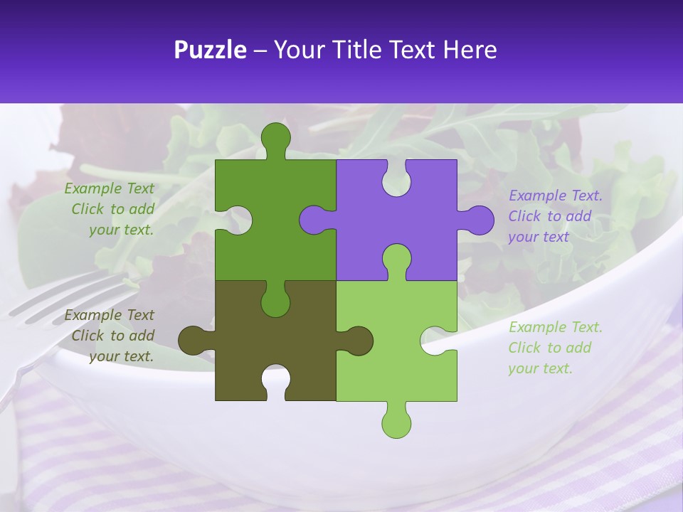 Lettuce Salad PowerPoint Template