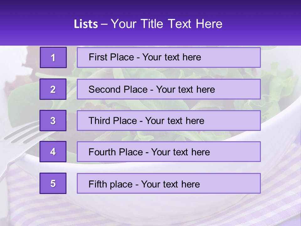 Lettuce Salad PowerPoint Template