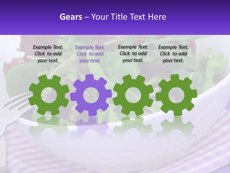 Lettuce Salad PowerPoint Template