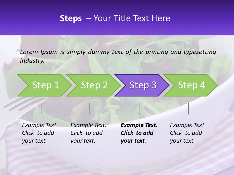 Lettuce Salad PowerPoint Template
