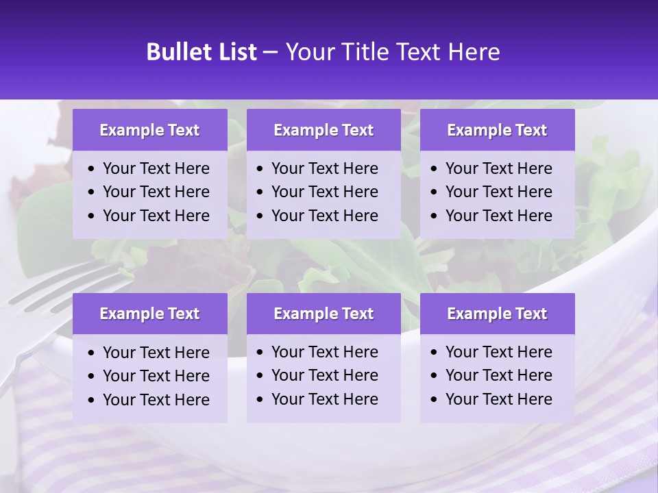 Lettuce Salad PowerPoint Template