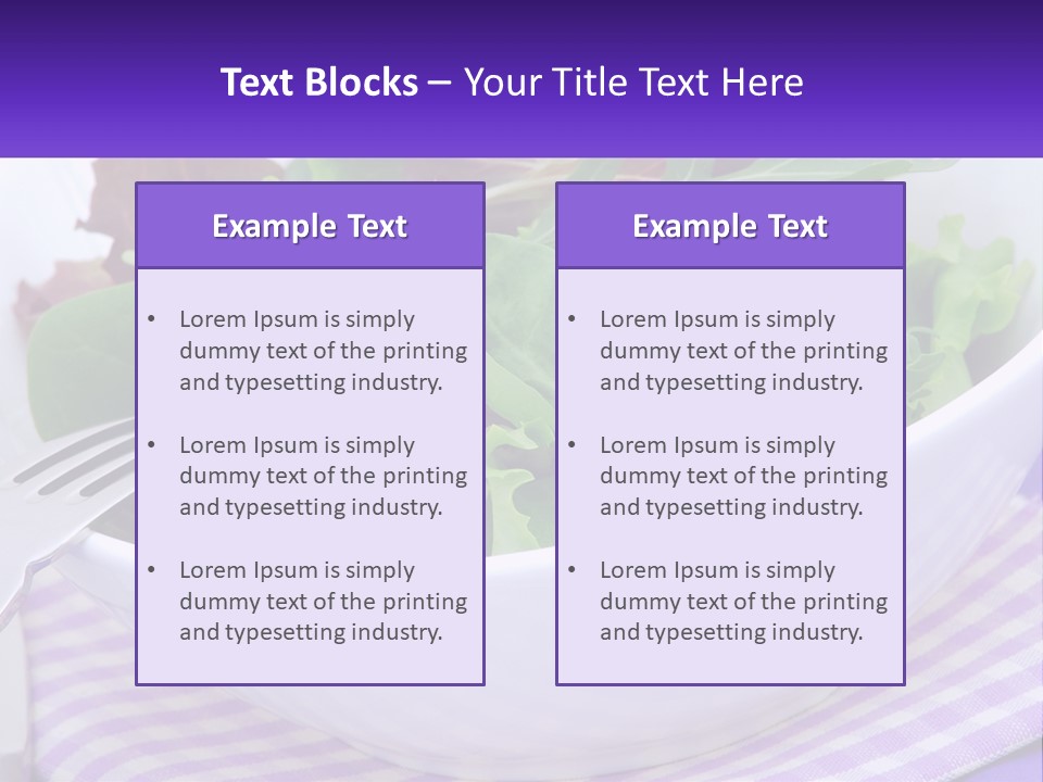 Lettuce Salad PowerPoint Template