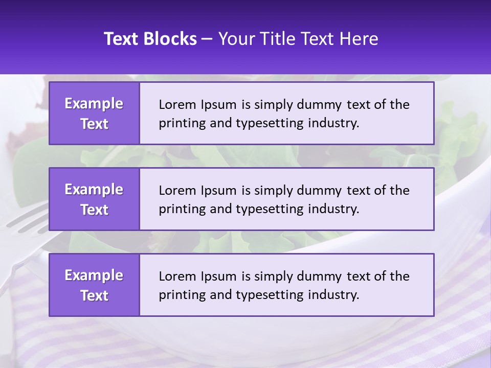 Lettuce Salad PowerPoint Template