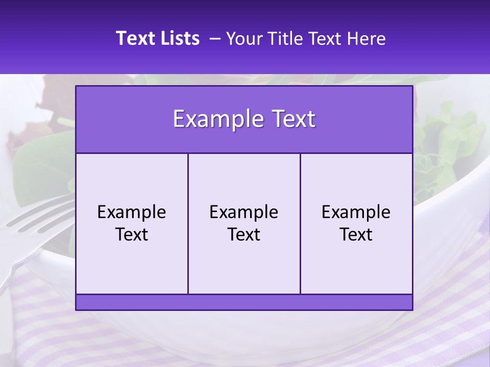 Lettuce Salad PowerPoint Template