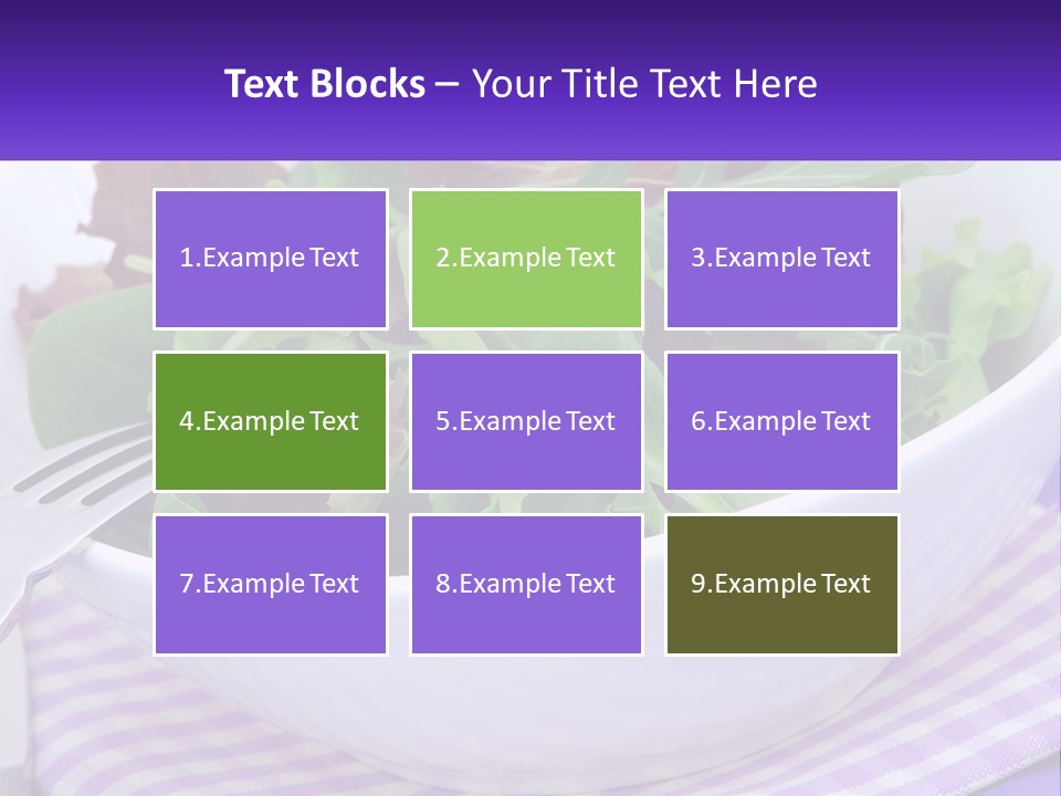 Lettuce Salad PowerPoint Template