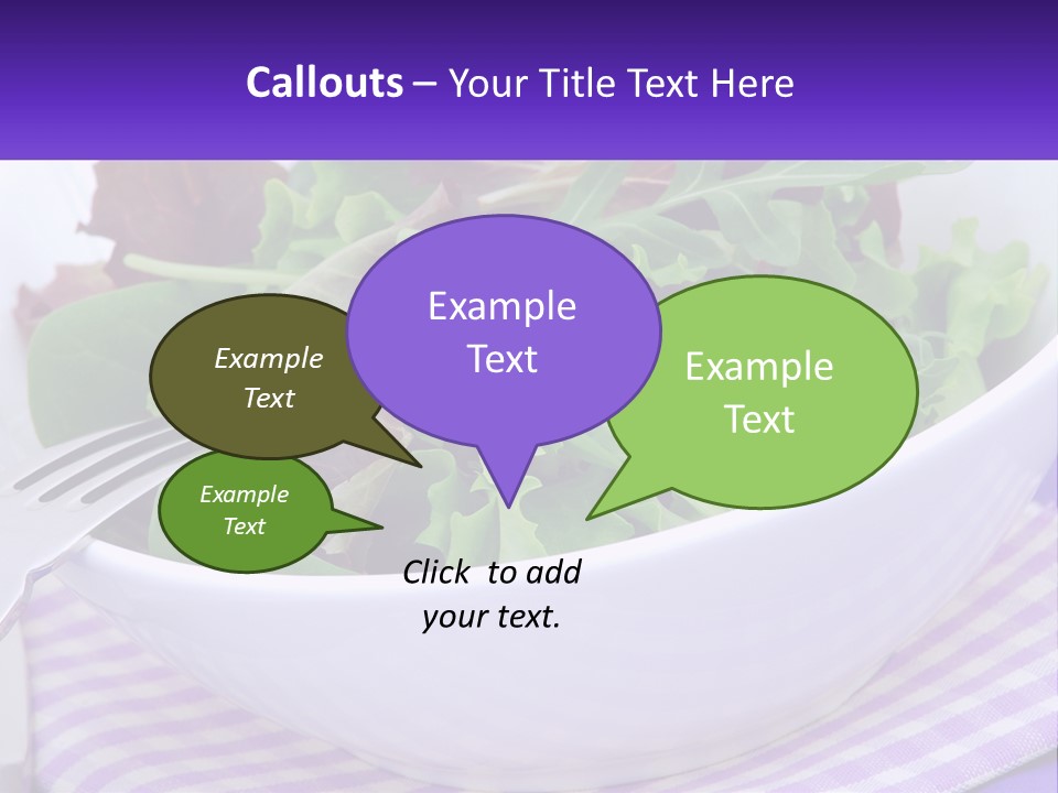 Lettuce Salad PowerPoint Template