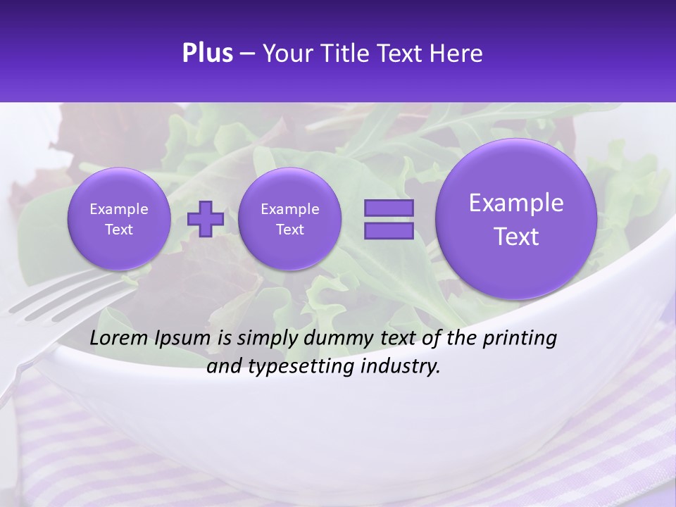 Lettuce Salad PowerPoint Template