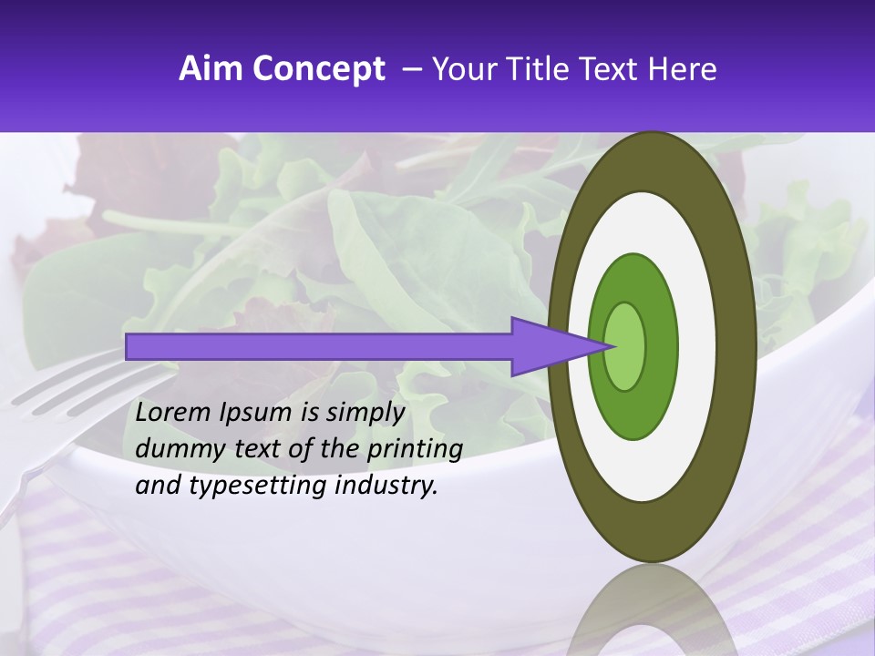 Lettuce Salad PowerPoint Template
