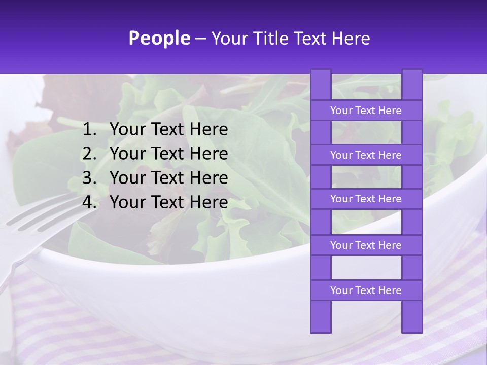 Lettuce Salad PowerPoint Template