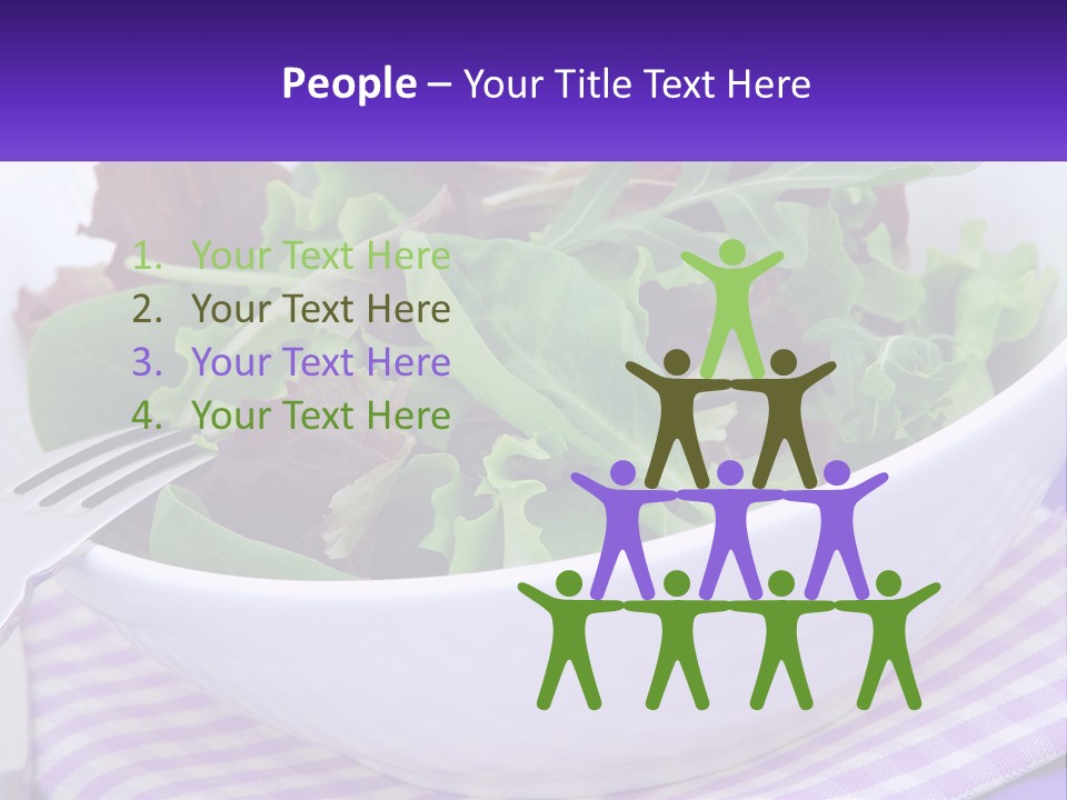 Lettuce Salad PowerPoint Template