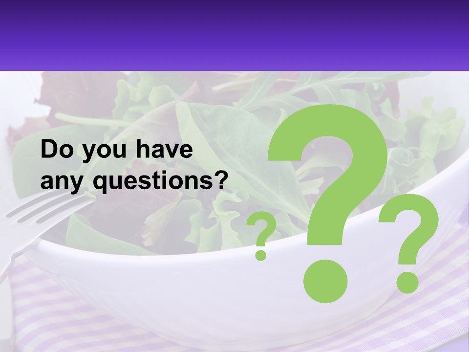 Lettuce Salad PowerPoint Template
