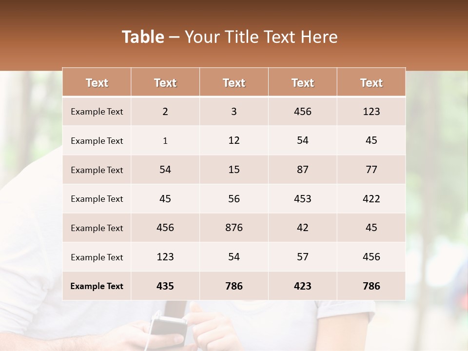 A Guy And A Girl Are Listening To Music PowerPoint Template