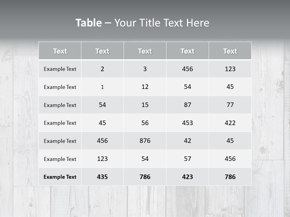 Wooden Wall PowerPoint Template