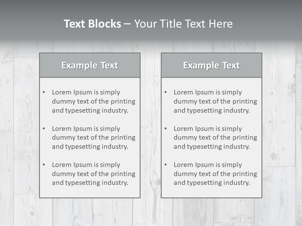 Wooden Wall PowerPoint Template