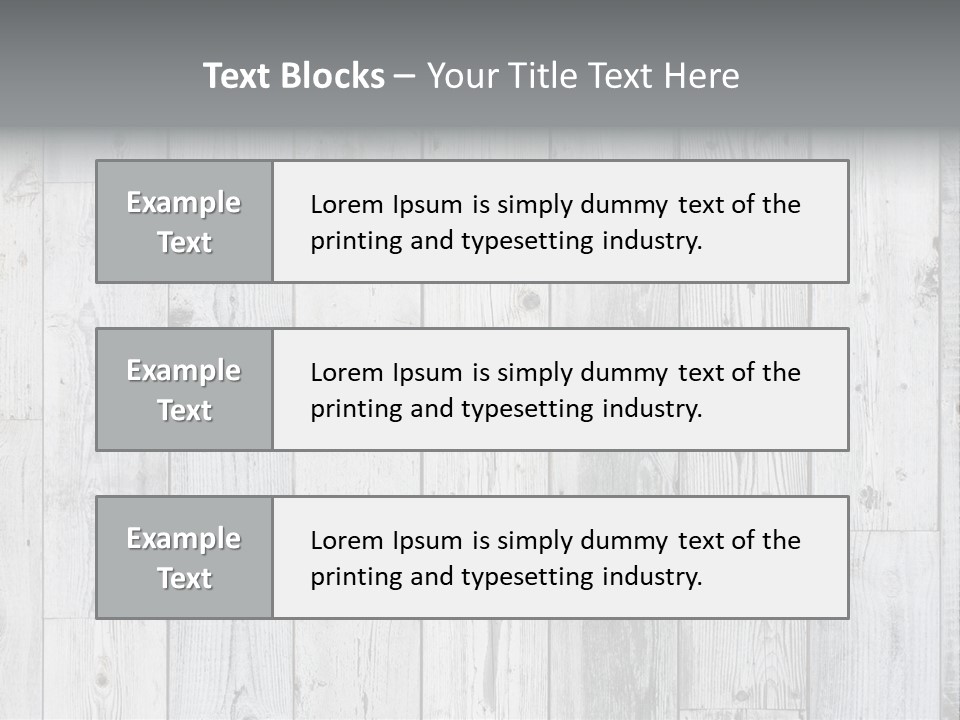 Wooden Wall PowerPoint Template