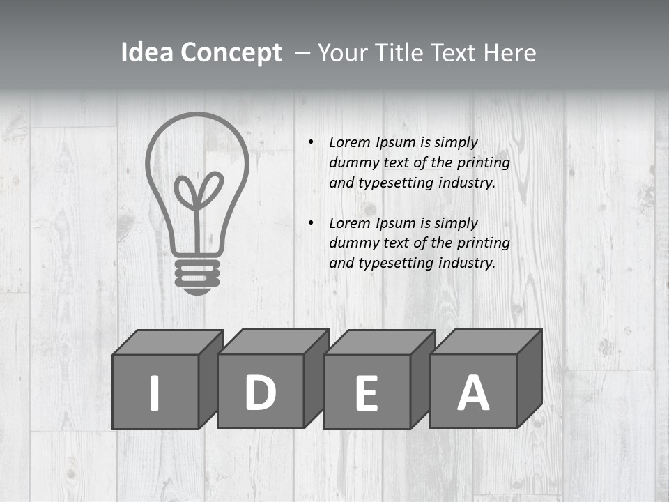 Wooden Wall PowerPoint Template