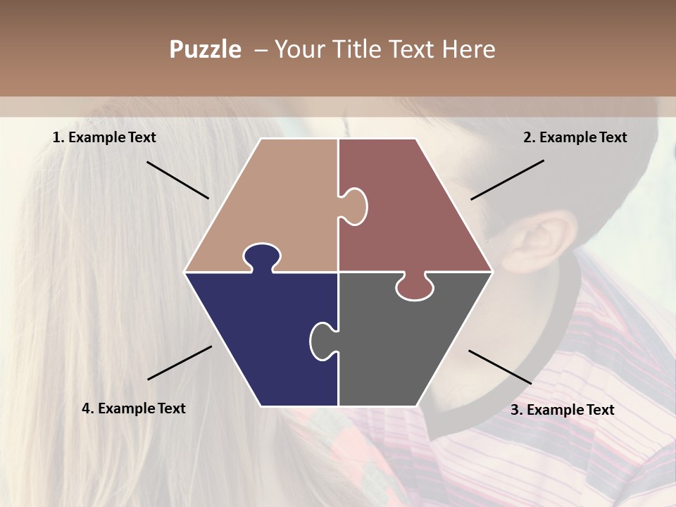 Girl And Guy Kissing PowerPoint Template