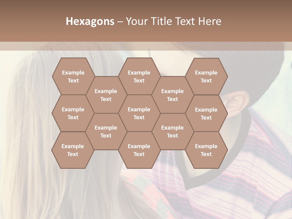 Girl And Guy Kissing PowerPoint Template