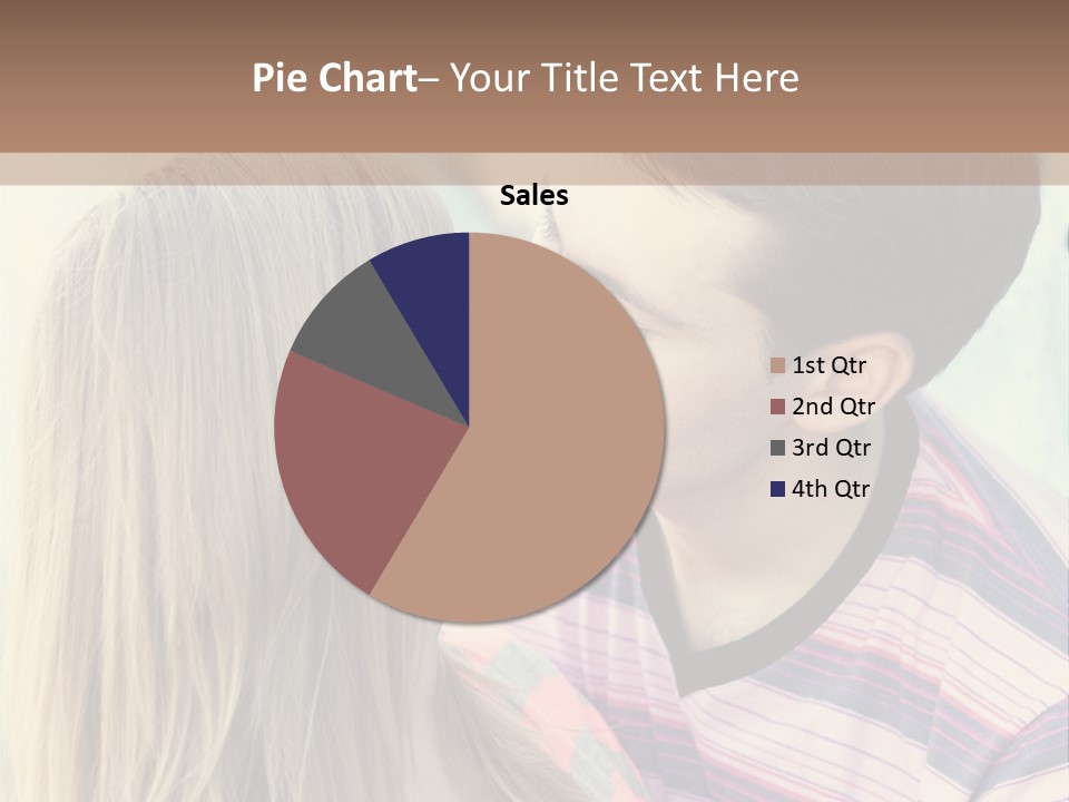 Girl And Guy Kissing PowerPoint Template