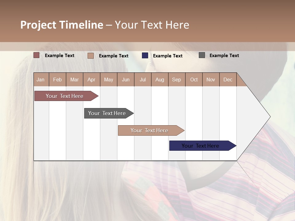 Girl And Guy Kissing PowerPoint Template