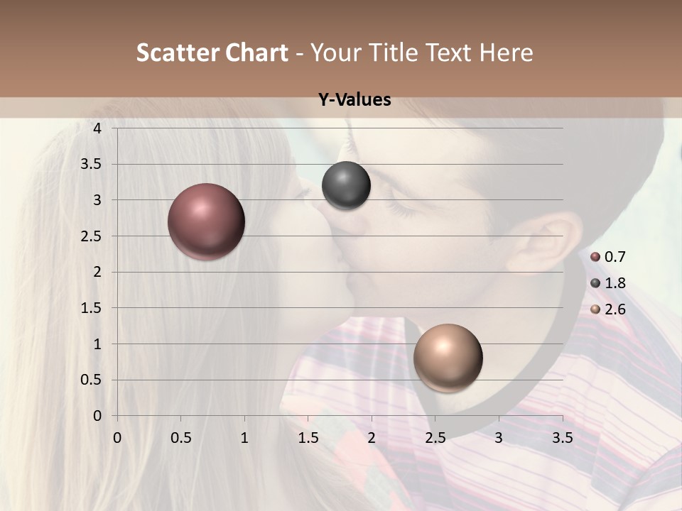 Girl And Guy Kissing PowerPoint Template