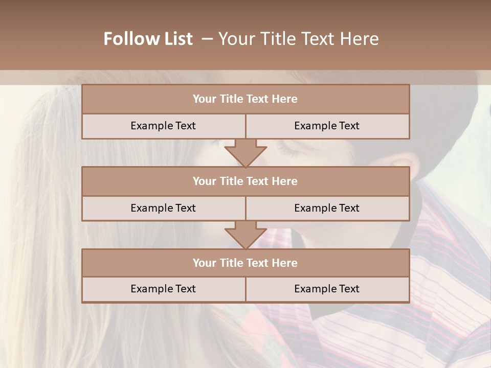 Girl And Guy Kissing PowerPoint Template