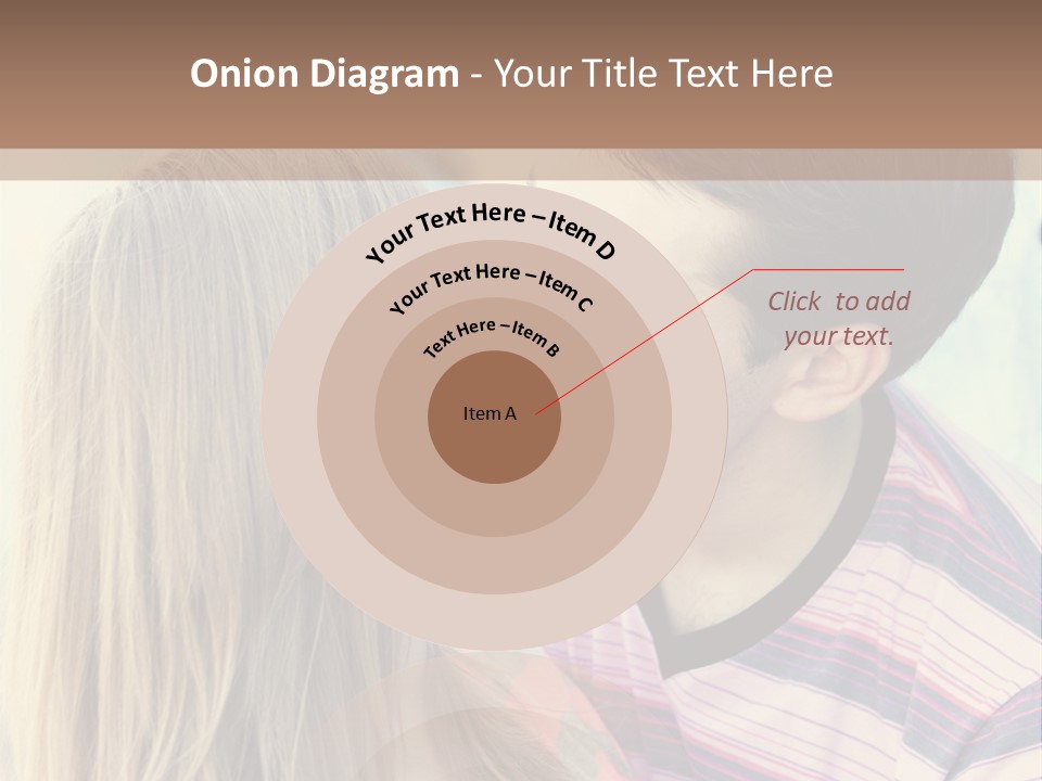 Girl And Guy Kissing PowerPoint Template