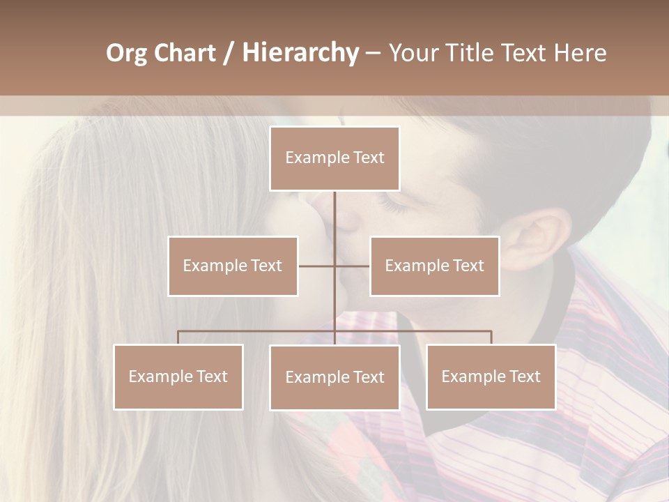 Girl And Guy Kissing PowerPoint Template