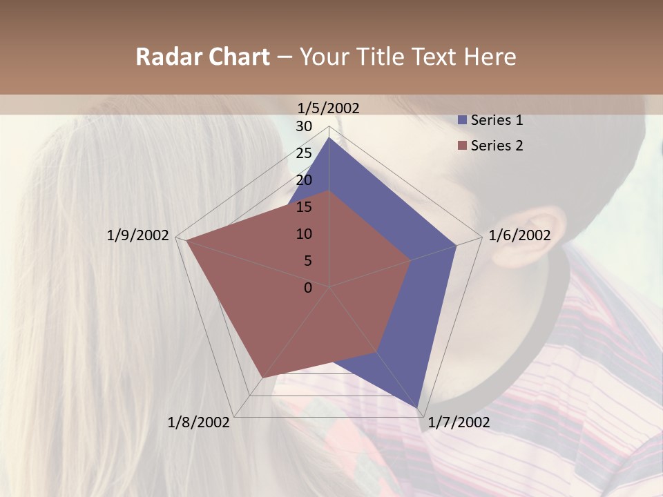 Girl And Guy Kissing PowerPoint Template