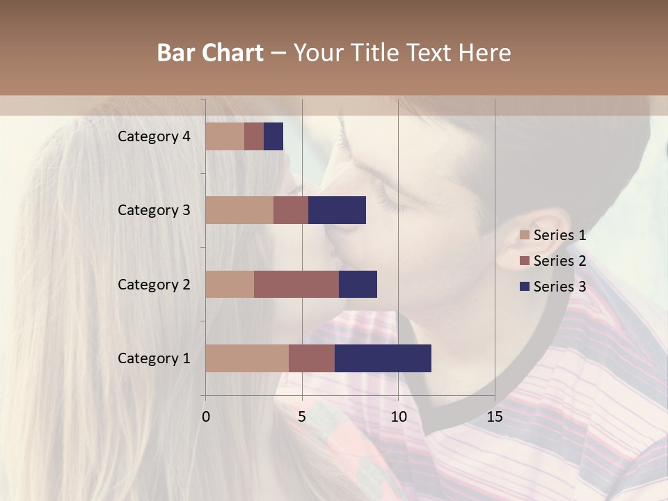 Girl And Guy Kissing PowerPoint Template