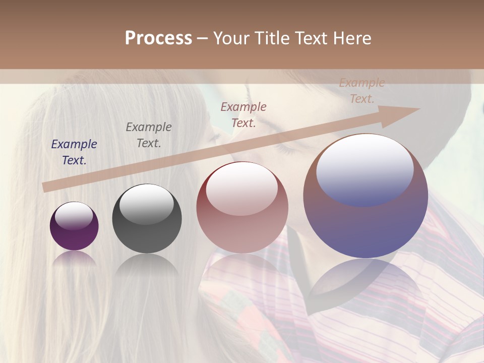 Girl And Guy Kissing PowerPoint Template