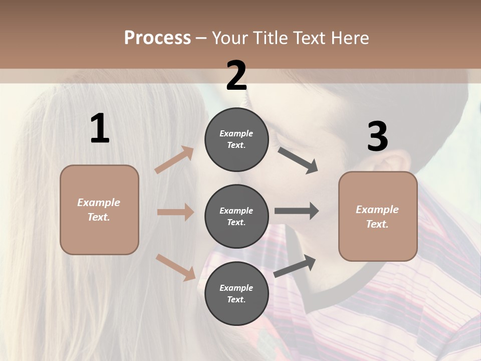 Girl And Guy Kissing PowerPoint Template