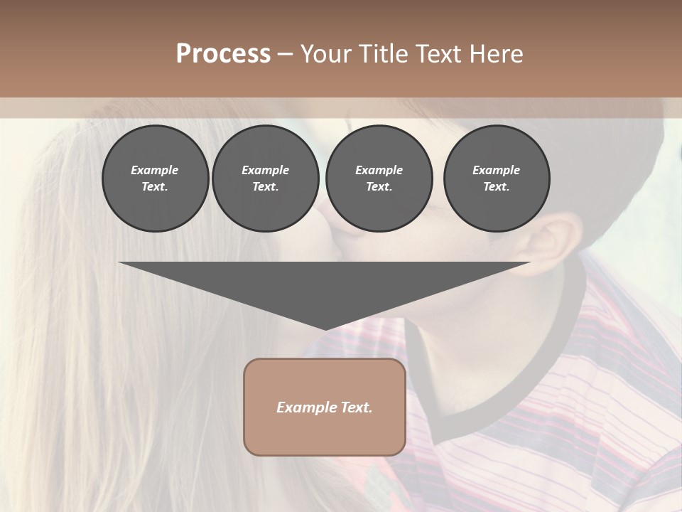 Girl And Guy Kissing PowerPoint Template