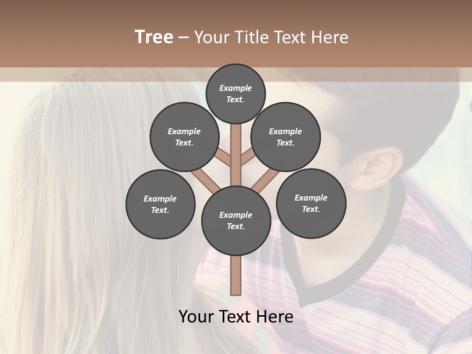 Girl And Guy Kissing PowerPoint Template