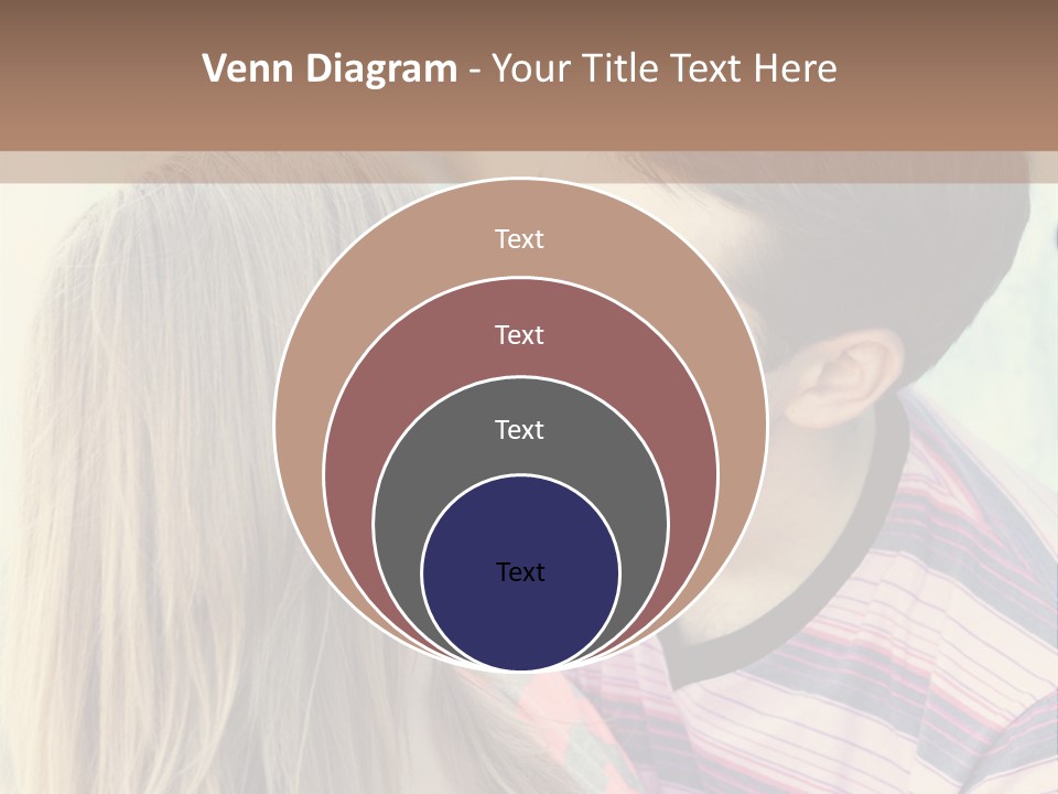 Girl And Guy Kissing PowerPoint Template