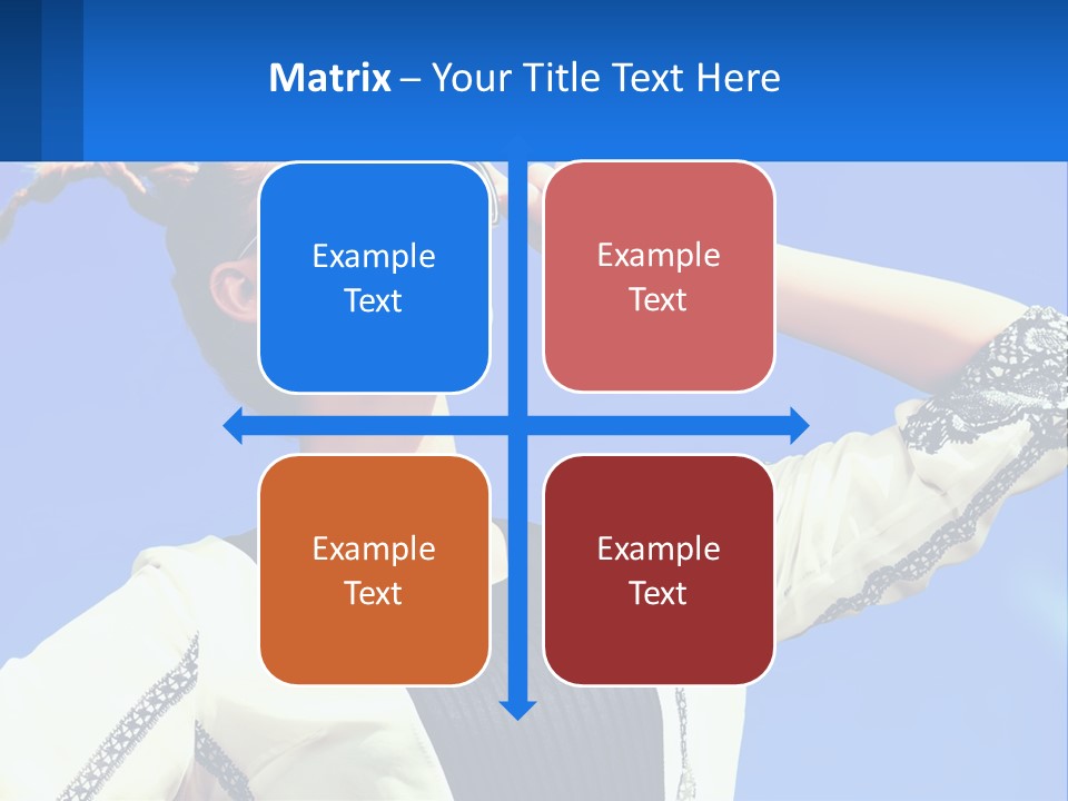 Girl In Sunglasses PowerPoint Template